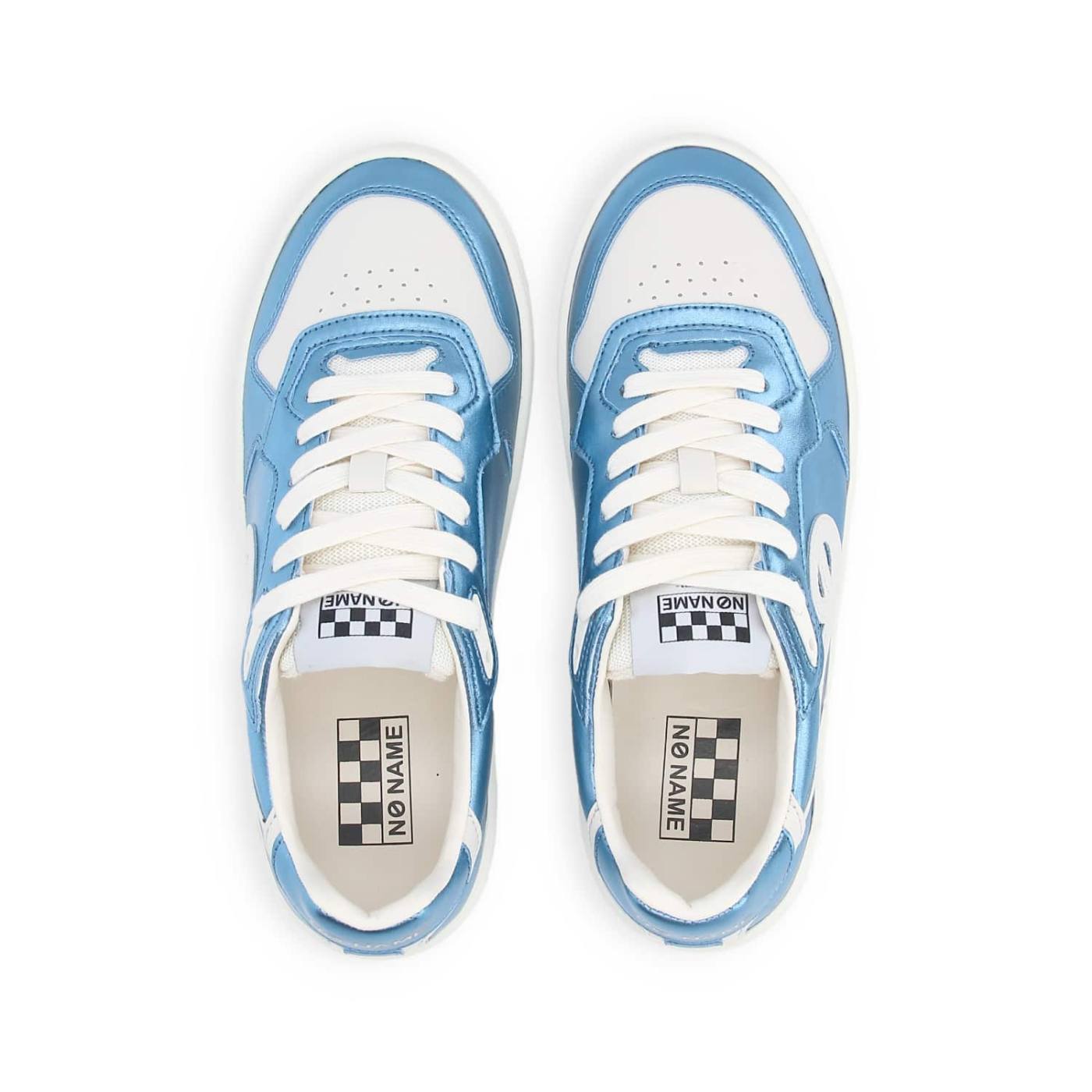 SNEAKER KELLY W - IRIS/NAPPA MORBIDA - BLU/BIANCO SPORCO